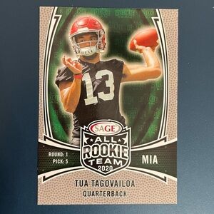 Tua Tagovailoa Rookie Card 2020 Miami Dolphins​